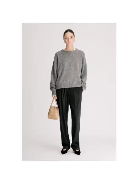 Sweter Loulou De Saison wełniany szary