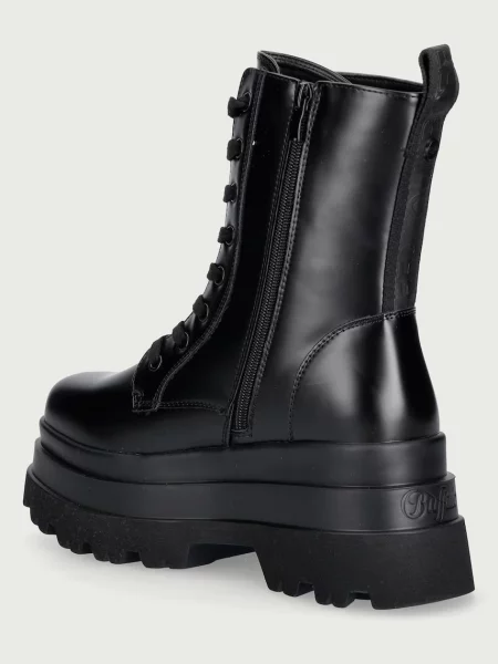 Buffalo workery na platformie Jupiter Lace Up Mid czarne
