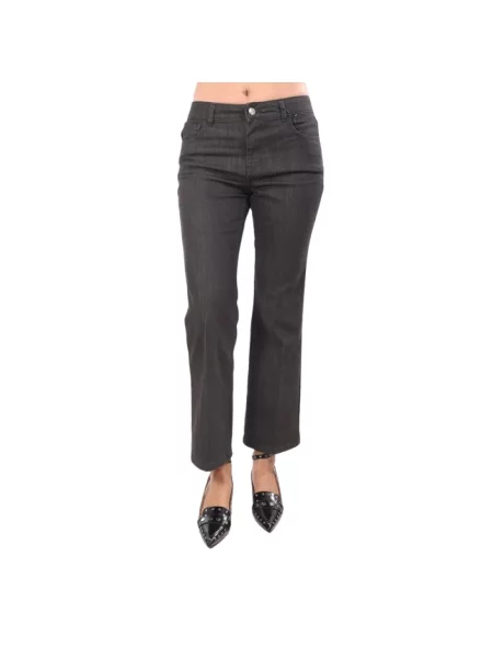 Jeansy straight leg Marella czarne