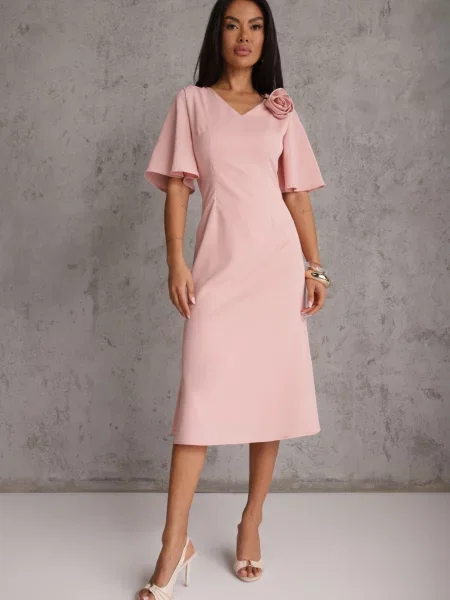 Rochie Themira roz