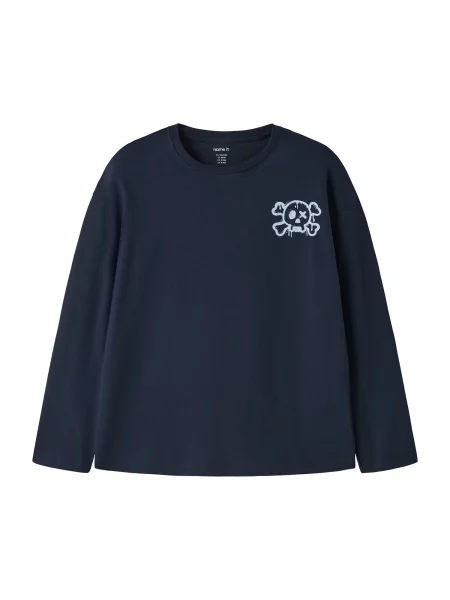 NAME IT Tricou NKMOLLE albastru marin / albastru deschis / lila alb