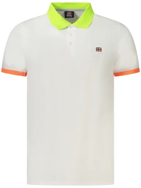 Polo Norway 1963 cu mâneci scurte alb