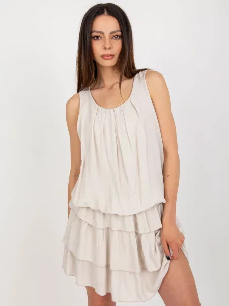 Rochie Fashionhunters de costum bej