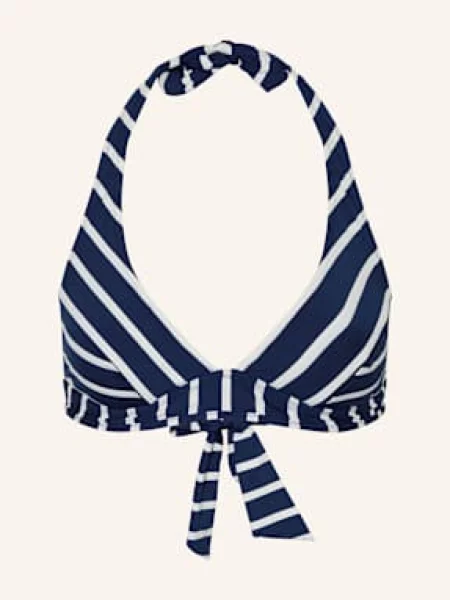 Lidea Góra Od Bikini Wiązana Na Szyi Bay Games Dwustronna blau biały