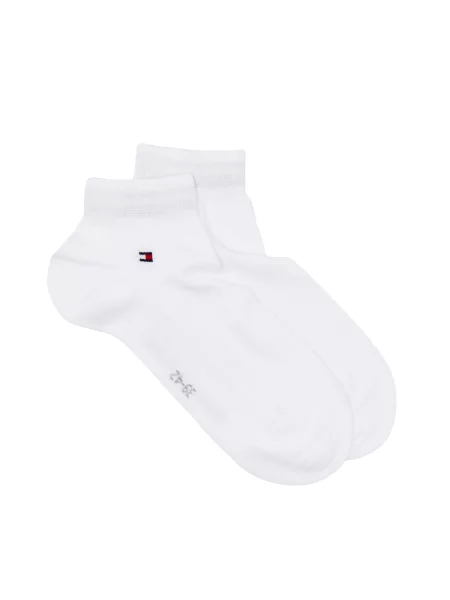 Tommy Hilfiger 2 pár hosszú szárú unisex zokni fehér