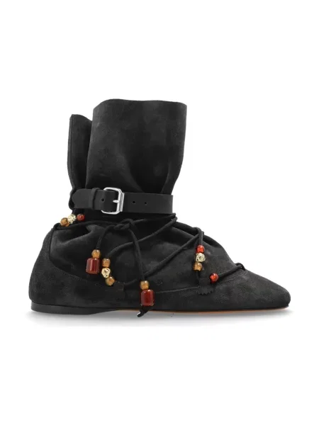 Buty do kostki Isabel Marant zamszowe czarne