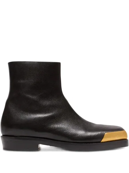 Botine Balmain din piele negru