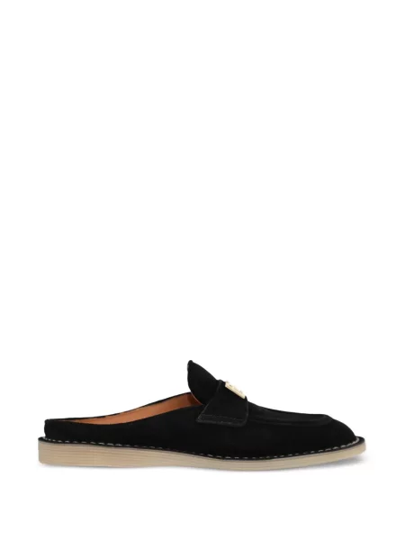 Mule natikače Dolce & Gabbana s autogramom crna