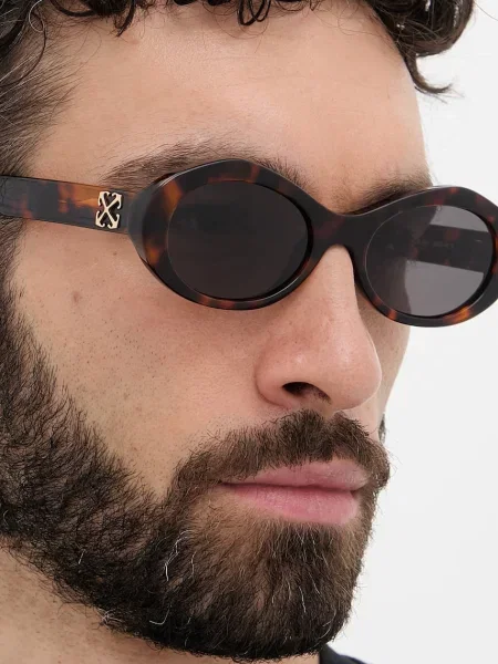Off-White kerek napszemüveg fehér