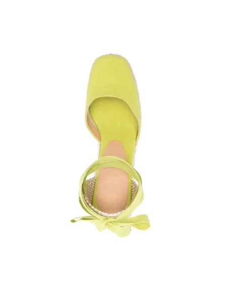 Espadryle Castaner na koturnie żółte