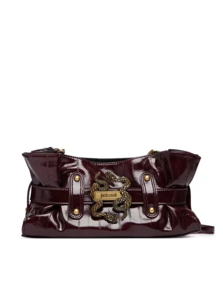 Just Cavalli Torebka ciemny czerwony