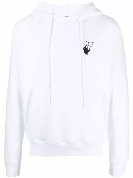 Hanorac cu glugă Off-white alb