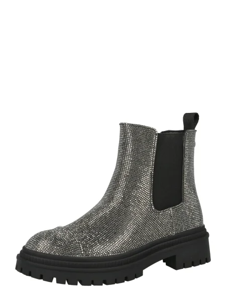 Steve Madden Kotníková obuv s elastickým prvkem Moonlit stříbrná