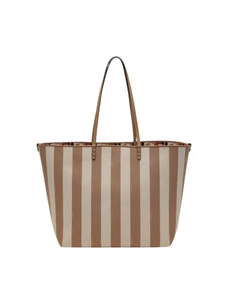 Duża torebka Fendi brązowa