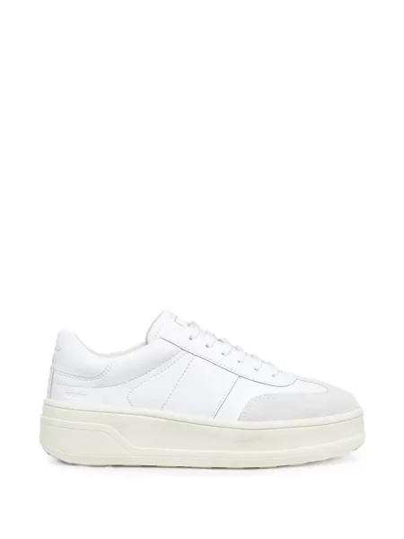 Sneakerși Geox cu platformă alb