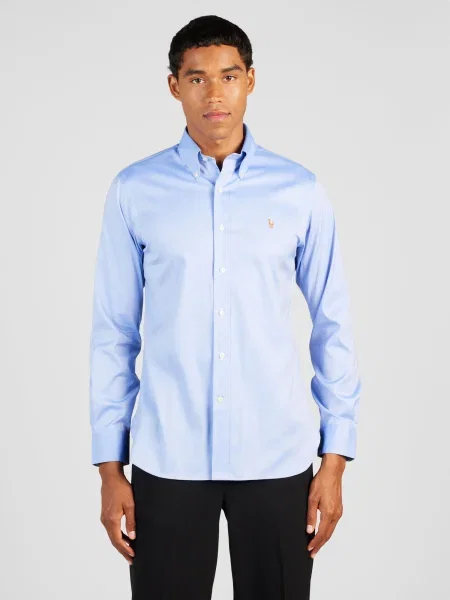 Polo Ralph Lauren Košeľa svetlomodrá / okrová