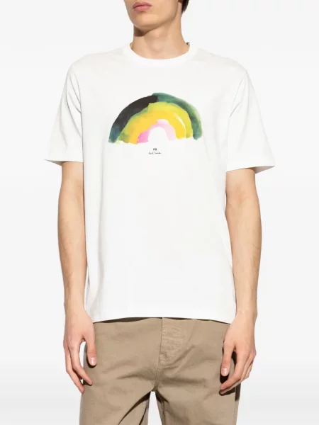 Tricou Ps Paul Smith cu imagine alb