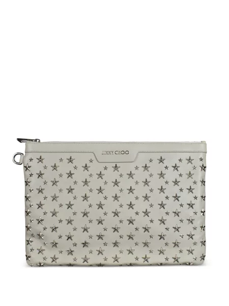 Geantă Jimmy Choo din piele gri