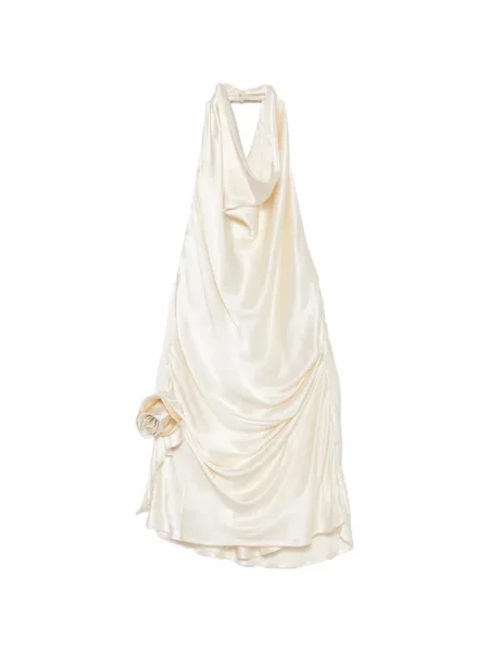 Rochie mini Arcina Ori drapată cu gât halter