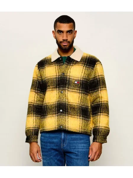 Tommy Jeans Căptușită geacă | Oversize fit | shearling galben