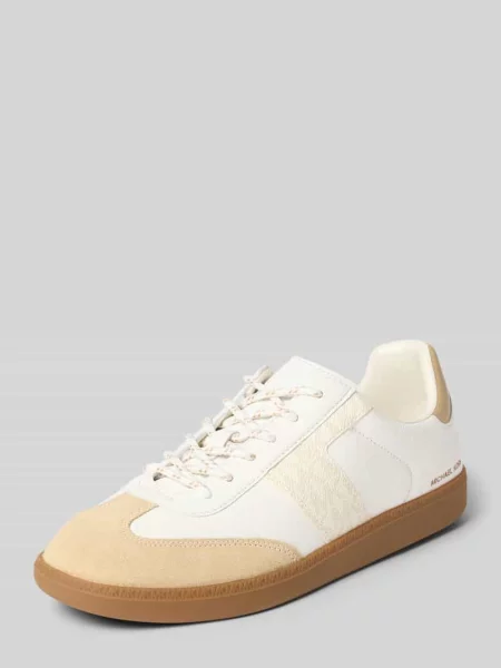 Sneakersy z obszyciem w kontrastowym kolorze model JOVIE' Michael Michael Kors beżowe