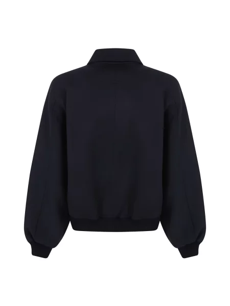 Kurtka bomber Semicouture wełniany czarny