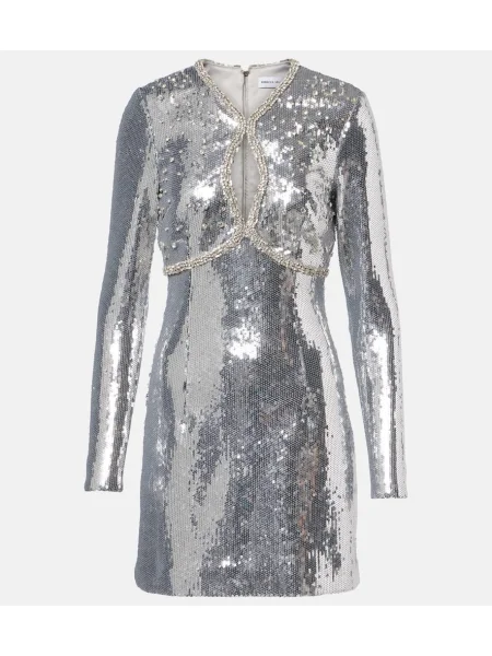 Rochie Rebecca Vallance argintiu