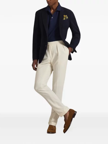 Πλεκτός ριγέ φούτερ Polo Ralph Lauren μπλε