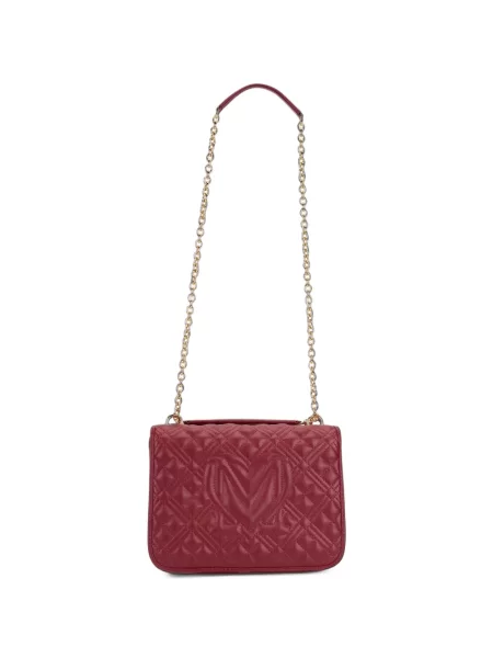 Τσάντα Love Moschino με απλικέ κόκκινο