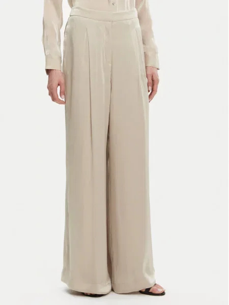 MICHAEL Michael Kors Spodnie palazzo Wide Leg beżowy