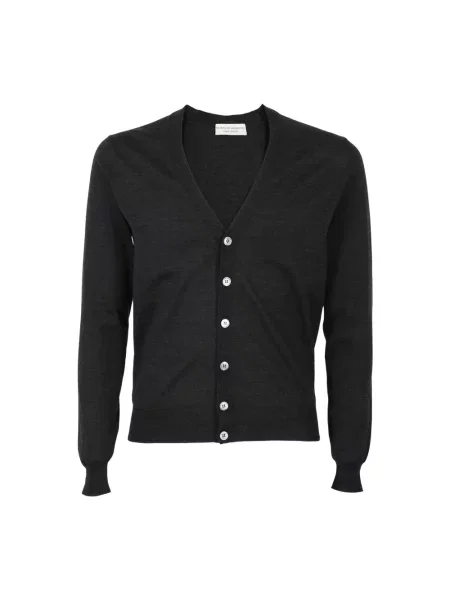 Sweter Filippo De Laurentiis z wełny merino szary