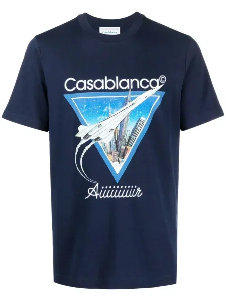 Tricou Casablanca cu imagine albastru