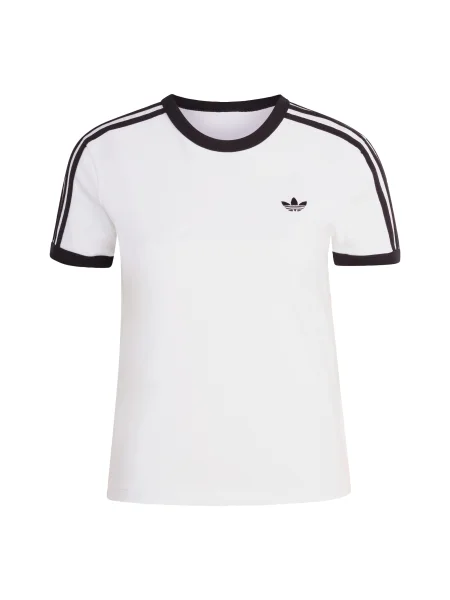 ADIDAS ORIGINALS Tricou 3 STRIPES SLIM negru alb