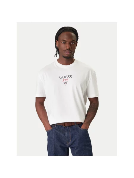 Guess Jeans Majica Oversize bela