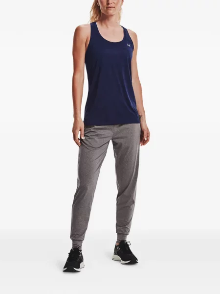 Pantaloni Under Armour alergare cu cordon gri