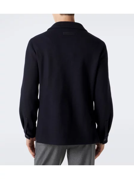 Geacă Zegna de lână albastru