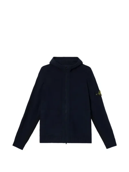 Hanorac Stone Island cu strasuri albastru
