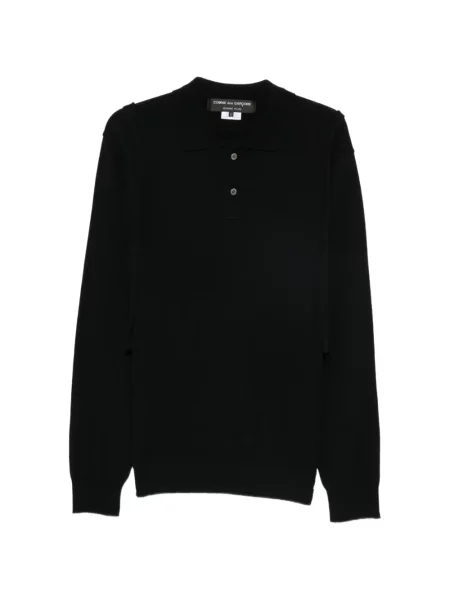Lung pulover Comme Des Garcons Homme Plus negru