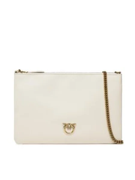Klasická kabelka Pinko bez podpatku bílá