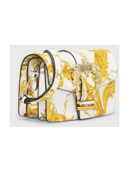 Torebka Versace Jeans Couture skórzana biała