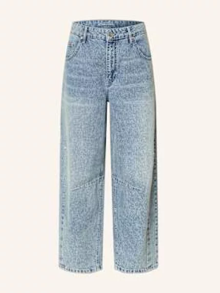 Oui Barrel Džíny tmavě modrá