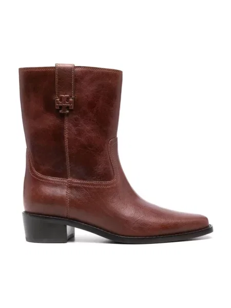 Botki Tory Burch skórzane czerwone