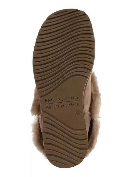 Замшевые тапочки Emu Australia коричневые