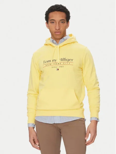Tommy Hilfiger Mikina Center Stack žltá