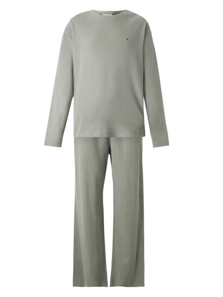 Tommy Hilfiger Underwear Pijama lungă deschis verde