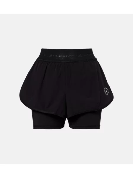 Pantaloni scurți Adidas By Stella Mccartney negru