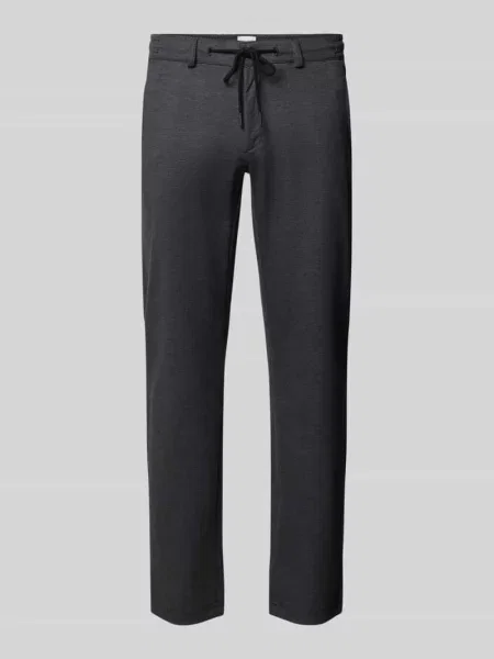 Spodnie dresowe o kroju tapered fit z dodatkiem model Phil' Brax czarne