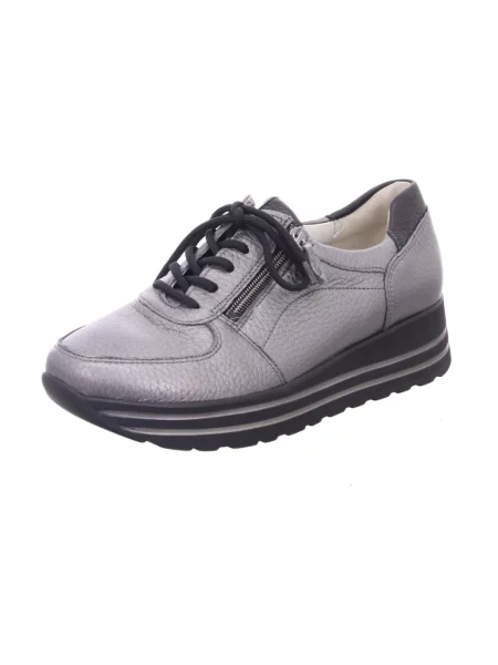 Sneakersy Waldläufer skórzane szare