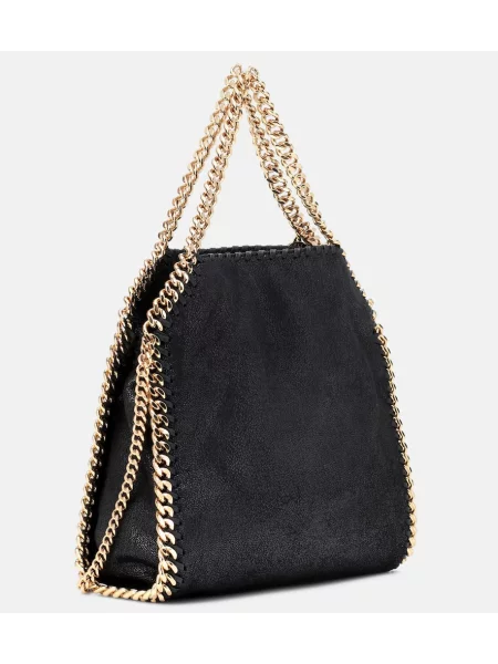 Mała mały torebka na łańcuszku Stella Mccartney elegancka czarna