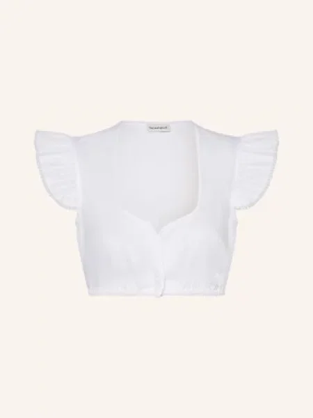 Heimatglück Tracht Bluzka Bawarska Hanni weiss biała